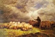 unknow artist Sheep 090 oil painting reproduction